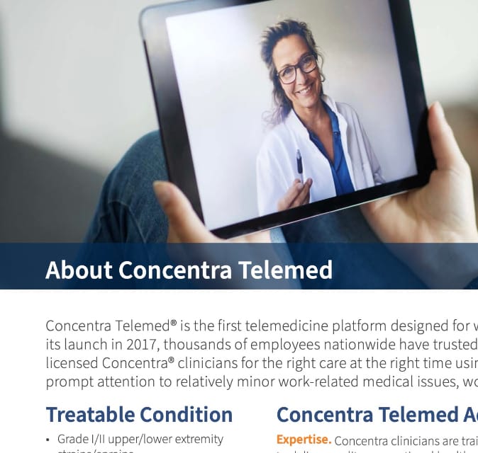 About Concentra Telemed