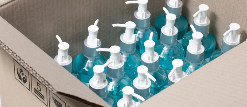 hand sanitizer stockpiling covid-19 contagious disease margin business